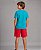 Camiseta Algodao Infantil Bulldog Azul - Imagem 3