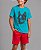 Camiseta Algodao Infantil Bulldog Azul - Imagem 1