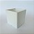 Vaso cubo Branco Tamanho M - Imagem 1