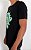 Camiseta Preta Lotus Azul - Imagem 2