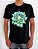 Camiseta Preta Lotus Azul - Imagem 3