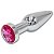 Plug Anal Em Aço Com Cristal Pequeno - 6173 - Imagem 2