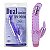 VIBRADOR PONTO G ROSA ROXO JELLY DUPLO ESPIRAL IMPORTADO - 5111 - Imagem 1