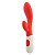 Vibrador De Ponto G E Clitóris Vermelho 2 - 7274 - Imagem 1