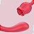 VIBRADOR PONTO G E ESTIMULADOR C/ LINGUA ROSA - 7007 - Imagem 3