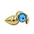 Plug Anal de Aço Redondo Dourado M - 7053 - Imagem 3