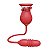 Vibrador de Clitóris em Formato de Rosa com Bullet Vai e Vem - 7882 - Imagem 2
