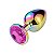 Plug Anal de Aço com Pedra de Cristal Tamanho P - 6594 - Imagem 4