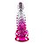 Dildo com Ventosa - transparente com Rosa - MAIG - 7809 - Imagem 4