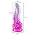 Dildo com Ventosa - transparente com Rosa - MAIG - 7809 - Imagem 3