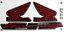 KIT DE FAIXAS FAN 125 PRETA 2012 ES -k TM1305 - Imagem 1