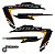 KIT DE FAIXAS NXR 150 PRETA 2012 KS k TM1389 - Imagem 1