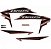 KIT DE FAIXAS NXR 150 VERM 2010 KS k - Imagem 1