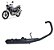 ESCAPE YBR 125 FACTOR 09/10/11 MOD ORIGINAL PRETA(MA j - Imagem 1