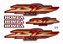 KIT DE FAIXAS C-100 BIZ VERM 2003 KS -J - Imagem 1