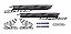 KIT DE FAIXAS NXR 160 PRETA 2016 ESD w - Imagem 1