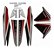 KIT DE FAIXAS TITAN 160 PRETA 2016 EX k - Imagem 1