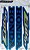 KIT DE FAIXAS ELITE 125 AZUL 2019/2021 w - Imagem 1