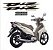 KIT DE FAIXAS BIZ 125 BRANCA 2018 -k - Imagem 1