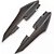 KIT RABETA FAZER 150 PRETO 2022 METALICO FOSCO /2 PEÇAS k - Imagem 1