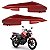 KIT RABETA FAZER 150 VERM 2019 METALICO FOSCO J 3 PEÇAS - Imagem 1