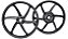 RODA SPORTIVA CRYPTON 115 2010 FREIO A DISCO PRETO FABRECK k 1221 - Imagem 1