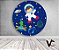 Painel de Festa em Tecido - Astronauta na Galáxia Azul Flat - Imagem 2