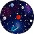 Painel de Festa em Tecido - Astronauta Galáxia e Estrelas - Imagem 1