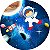 Painel de Festa em Tecido - Astronauta Galáxia - Imagem 1