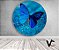 Painel de Festa em Tecido - Borboleta Efeito Glitter Azul - Imagem 1