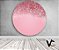 Painel de Festa em Tecido -  Rose Efeito Glitter 2 - Imagem 1