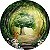 Painel de Festa em Tecido - Floresta Bosque com Cogumelos - Imagem 1