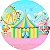 Painel de Festa em Tecido - Circo Parque de Diversões Cores Pastéis - Imagem 1