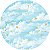 Painel de Festa em Tecido - Nuvens e Estrelas Azul - Imagem 1