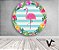Painel de Festa em Tecido - Flamingo Tropical Duplo - Imagem 1