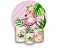 Painel de Festa 3d + Trio Capa Cilindro - Flamingo Tropical Rosa - Imagem 1