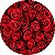 Painel de Festa em Tecido - Rosas Vermelhas Realista - Imagem 1
