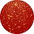 Painel de Festa em Tecido - Efeito Glitter Dourado Fundo Vermelho Brilho - Imagem 1