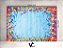 Fundo Fotográfico - Carnaval Confetes Madeira Azul - 2,20 X 1,50 - Imagem 1