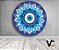 Painel de Festa em Tecido - Mandala Olho Grego Azul - Imagem 1