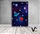 Painel De Festa 3d Vertical - Astronauta Galáxia e Estrelas - 1,50x2,20 - Imagem 1