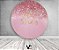 Painel de Festa em Tecido - Efeito Glitter Rose Meus 50 Anos - Imagem 1