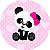 Painel de Festa em Tecido - Panda Baby Rosa Menina - Imagem 1