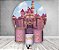 Painel de Festa 3d + Trio Capa Cilindro - Castelo Rosa Pink da Bela Adormecida Aurora - Imagem 1