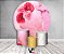 Painel de Festa 3d + Trio Capa Cilindro - Efeito Marmorizado Rosa com Flores Douradas - Imagem 2