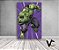 Painel De Festa 3d Vertical 1,50x2,20 - Hulk HQ Fundo Roxo - Imagem 1