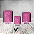 Trio De Capas De Cilindro 3d - Glitter Rosa Pink - Imagem 1
