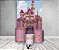 Painel De Festa Vertical + Trio De Capas Cilindro - Castelo Disney Rosa - Imagem 1