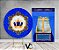Painel Redondo + Painel Vertical - Capitone Coroa Realeza Azul Royal Maior - Imagem 2