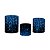 Trio De Capas De Cilindro 3d - Efeito Glitter Azul Fundo Preto - Imagem 1